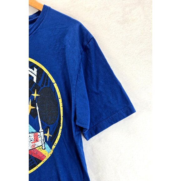Blue T-Shirt Star Wars X-Wing Starfighter Sz L Cotton Next Level Apparel - Picture 4 of 10